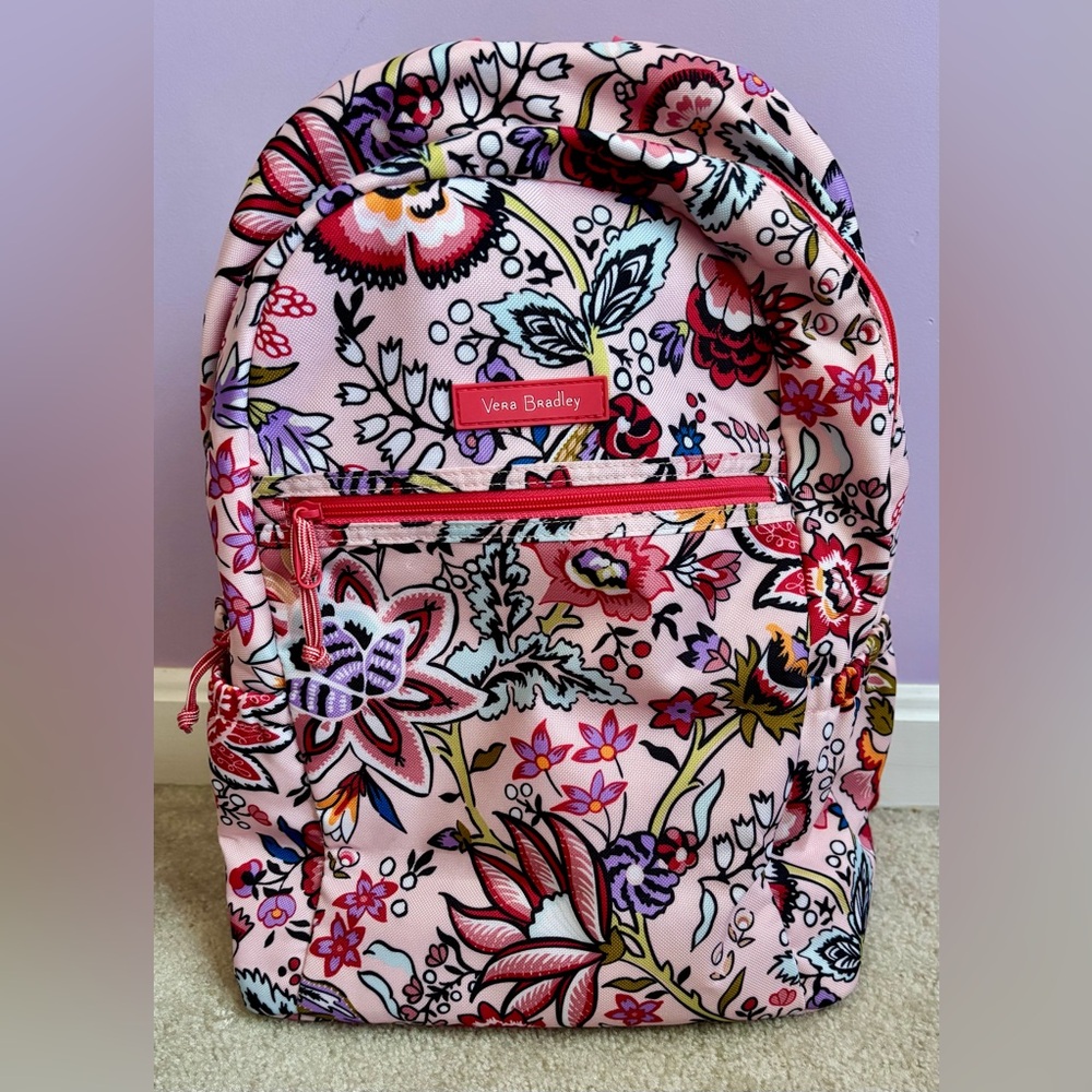 Vera Bradley Lighten up Backpack in Pink Foxwood Blush